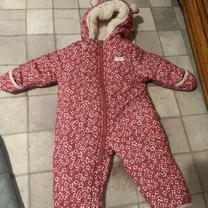 OshKosh B'gosh Pink Floral Baby Snowsuit